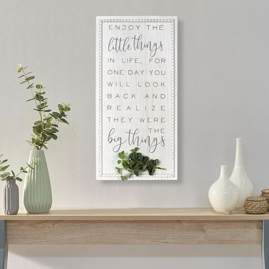 Wall Decor * | Sonoma Goods For Life Enjoy The Little Things Wall Decor