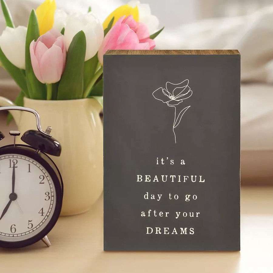 Wall Decor * | Sonoma Goods For Life Beautiful Day Caption Art Box